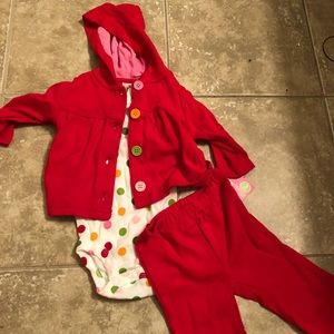 Polka Dot 3 Piece baby Set-0-3 months